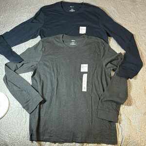 Sonoma Supersoft crewneck long sleeve tee. 2 pack. NWT.